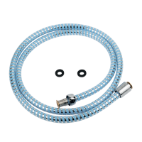 Шланг для душа 1/2" PVC 2-х шаровий синій 150см TAU XB-1483 (9891671)