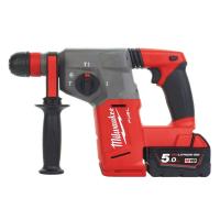 Перфоратор SDS-PLUS акумуляторний MILWAUKEE, M18 CHX-502Х, 2,5Дж (+ заряд.пристрій, 2 акум.Х 5Аг, HD