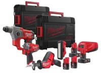 Набор аккумуляторных инструментов Milwaukee M12 FPP4C-624PEU FUEL