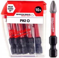 Біта SHOCKWAVE MILWAUKEE, PH2, 50мм, (10шт)