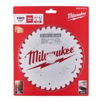 Диск пиляльний PFTE THIN KERF MILWAUKEE, O190х30х1,6мм, 36 зуб.