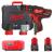 Дриль-шурупокрут акумуляторний MILWAUKEE, M12 BDDXKIT-202C (+ заряд.пристрій, 2 акум.Х 2Аг, 3 насадки, HD кейс)