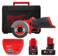 Субкомпактна багатофункціональна відрізна машина MILWAUKEE M12 FCOT-422X FUEL 4933464619 (+ заряд.пристрій, 2 акум., HD кейс)